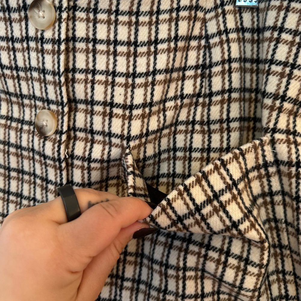 French Connection Plaid Button-Front Mini Skirt N… - image 3